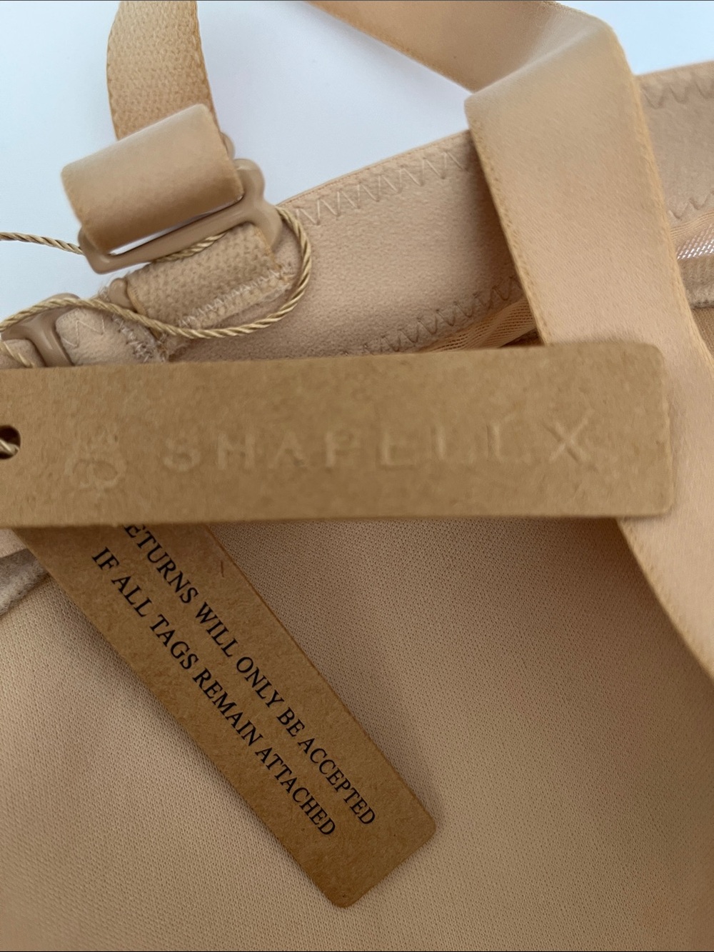 SHAPELLY Everyday Nude Shaping Bodysuit with Built-In Bra - Picture 3 of 10
